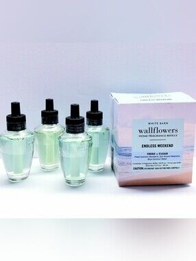 Bath & Body Works ENDLESS WEEKEND Wallflowers Home Fragrance Refill,0.8 oz( 4)